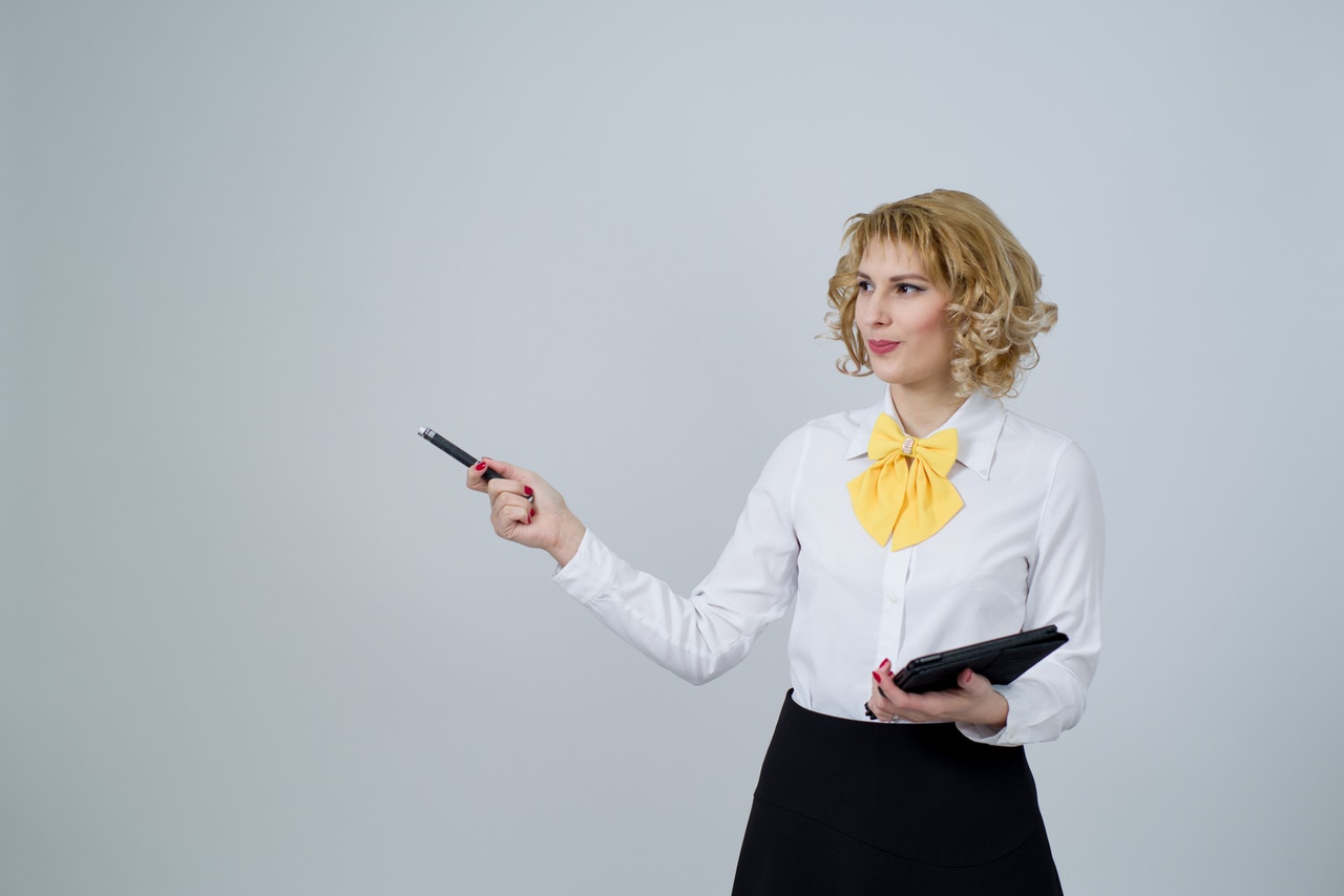 a female teacher